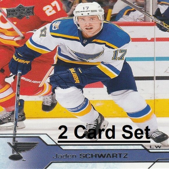 Jaden Schwartz St. Louis Blues NHL Hockey Card Collection - 2 Card Set - Picture 1 of 3